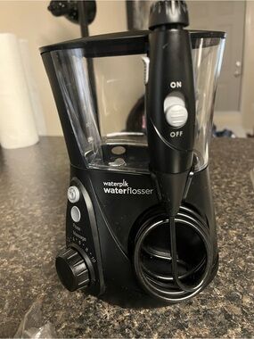 Aquarius Waterpik Waterflosser Portable Oral Irrigator - Black